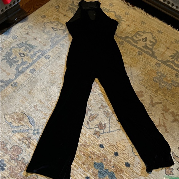 Crystal Doll Black Sleeveless Jumpsuit - Picture 1 of 8
